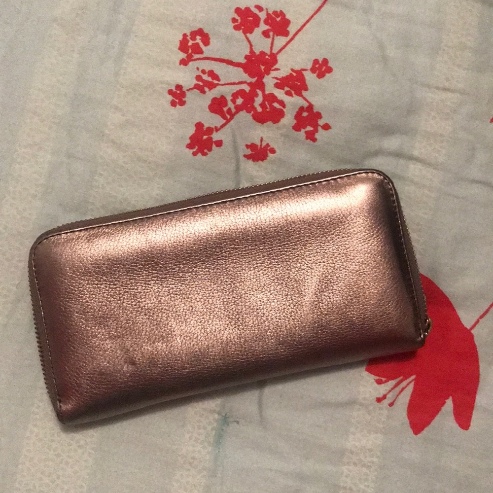 Gold Fossil Wallet